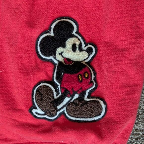 VINTAGE Disney JG Hook Varsity Mickey Mouse Cardigan Sweater unisex medium M red - Picture 4 of 5